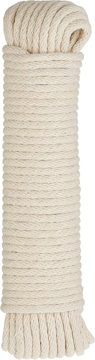 MIBRO GROUP (THE) 642031 Braided Cotton Sash Rope TG 1/4x50Cott Sash Cord