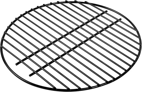 Vankey 14 3/4 in Round Grill Grate, Porcelain Coated Steel Wire Cooking Grid Grate Fits for Medium Big Size Green Egg Grill, High Heat Cooking Grate for Kamado Joe Classic Flexible Cooking Rack