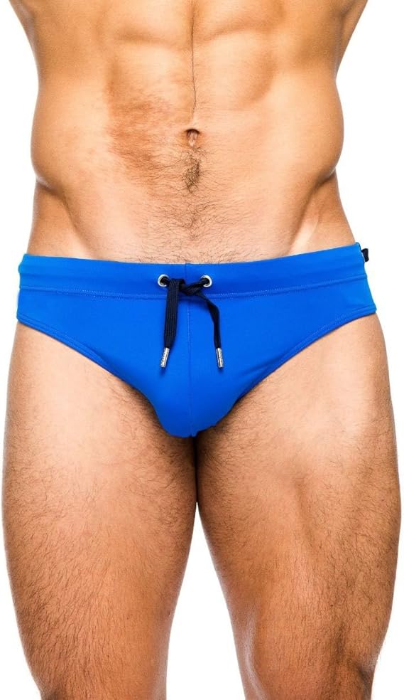 Men's Sport Swimming Briefs Man Swimwear Low-Rise Push-up Sponge pad Swim Shorts