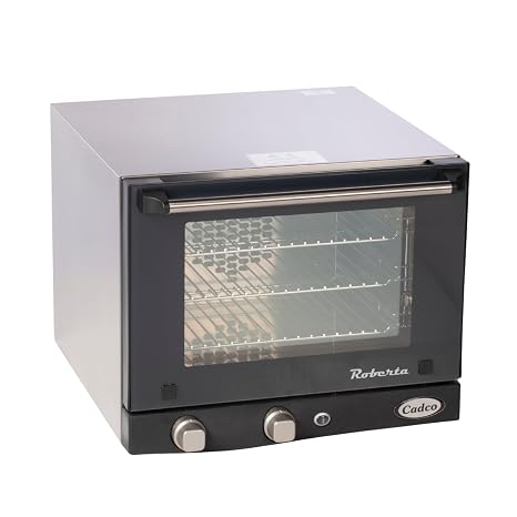 Cadco OV-003 Quarter-Size Commercial Convection Oven, 3 Pan, 120V
