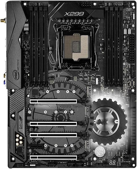 pc Motherboard Fit for ASRock Motherboard X299 Taichi Intel LGA 2066 Support 9800X 10900X 10940 7940X 9920X 7800X CPU DDR4 128GB M.2 ATX