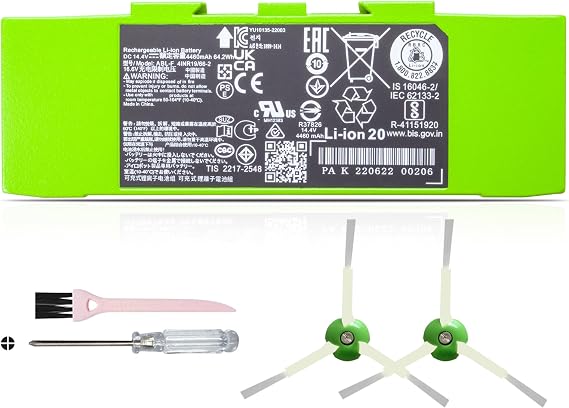ABL-F battery replacement for iRobot Roomba i8 i8+ i7 i7+ 7150 7156 7550 7558 i6 i4 4150 i4+ 4550 i3 i3+ 3150 3158 3550 3556 3558 e5 e5150 e5152 e5154 e5158 e6 6198 e6198 J7 7550 High Capacity 4460MAH