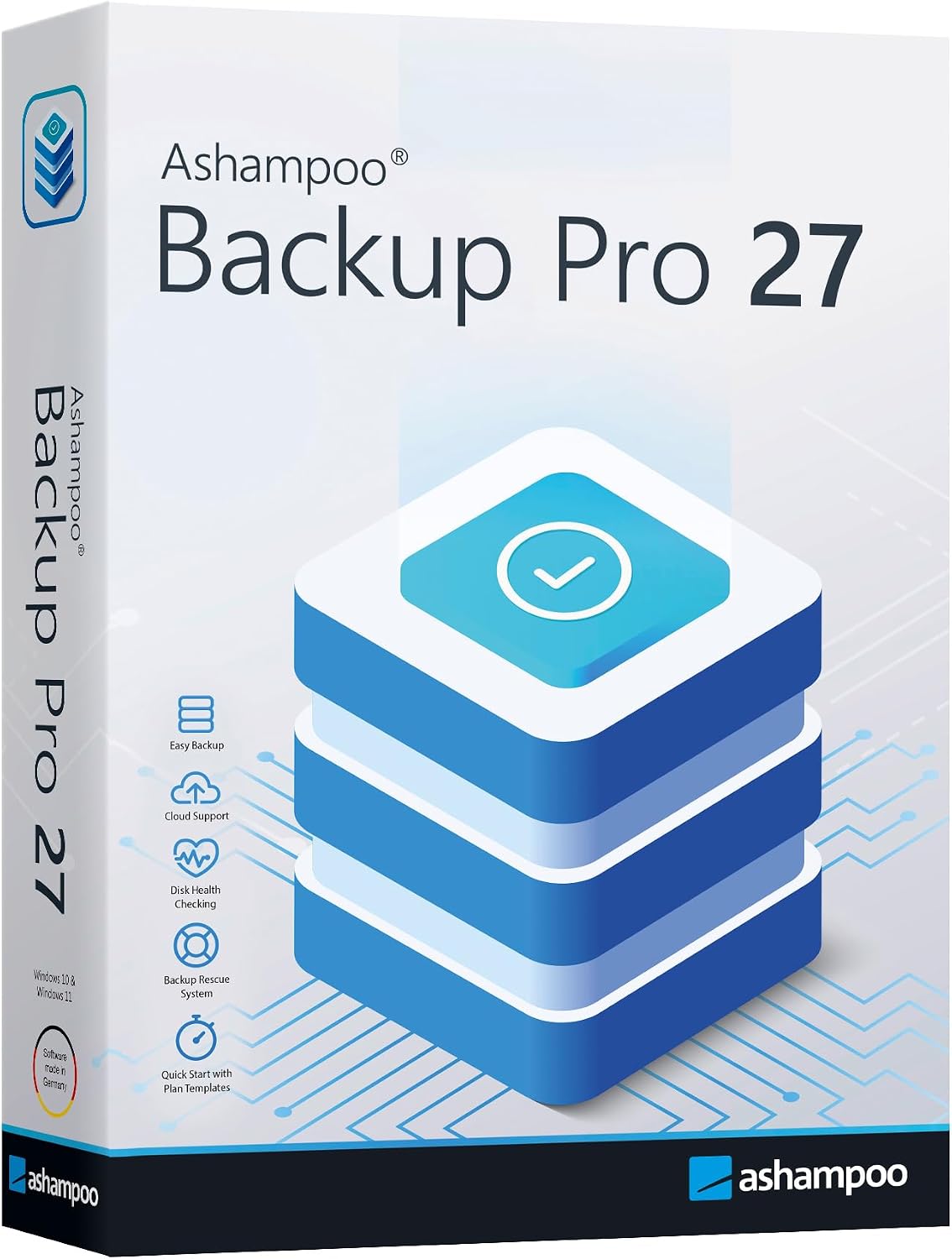 Backup Pro 27 - Datensicherung Programm Rettung bei Malware-Befall defekter Festplatte oder Windows Crashes - kompatibel mit Windows 11 10