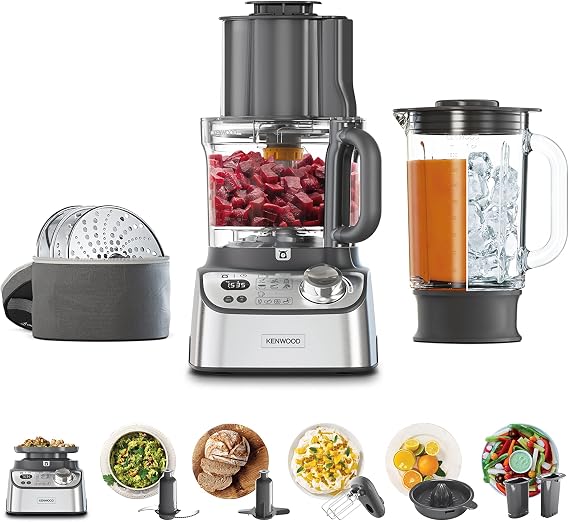 Kenwood MultiPro XL Weigh+ Robot Multi. 1000W Bowl 3L 11 Accessories