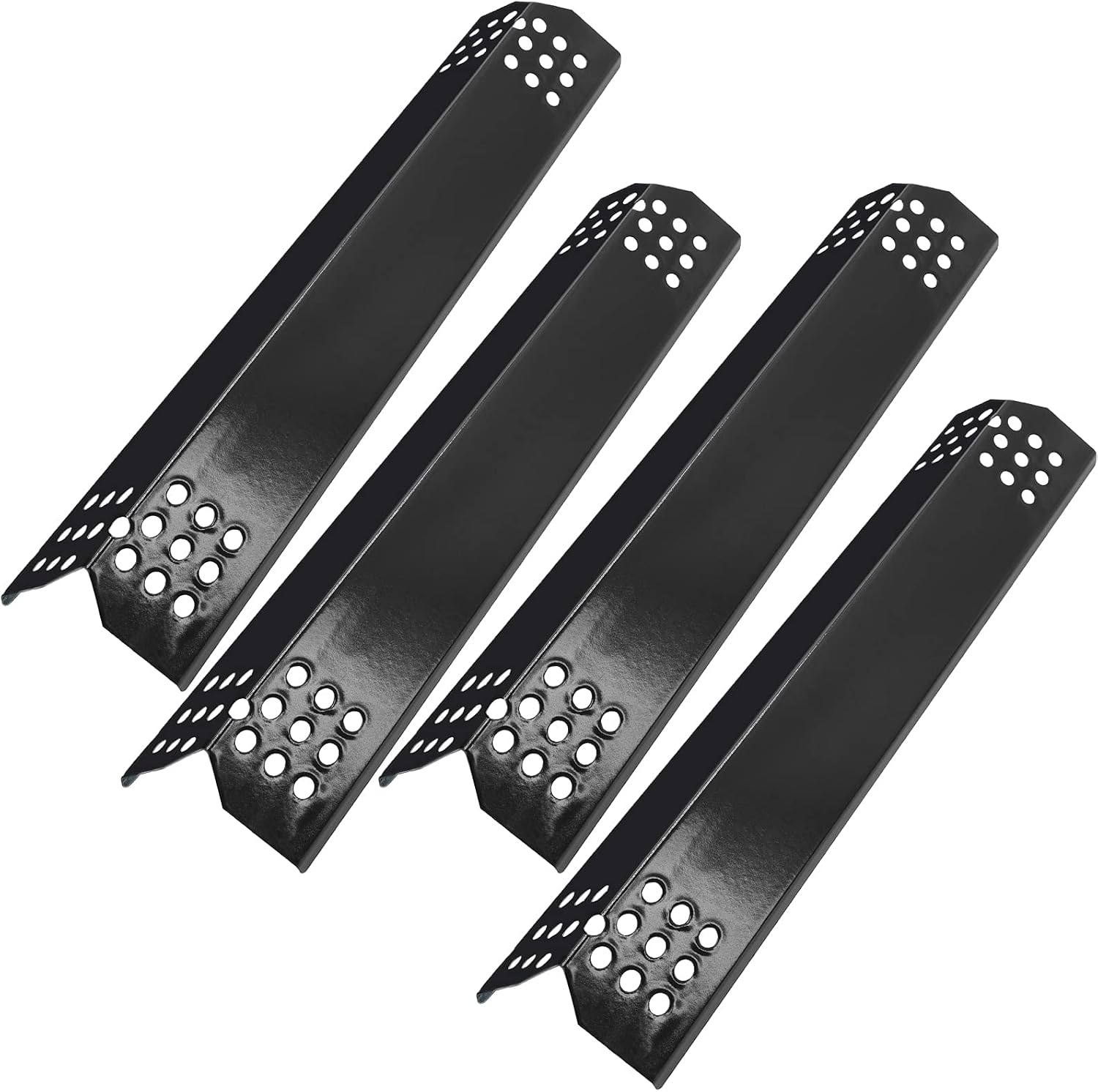 Bigbox Set of Four Heat Tents for Grillmaster Replacement Parts for 720-0697,720-0737, 14 9/16" Porcelain Steel Heat Plate Shield for Nexgrill 720-0830H,720-0783E,720-0896B Gas Grill