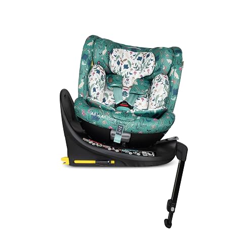COSATTO All in All Extra i-Size 360° Spin Rotating Car Seat - 360° Swivel Group 0+123 0-36 kg 0-12 Years ISOFIX ERF Exclusive Anti-Escape System (Masquerade)