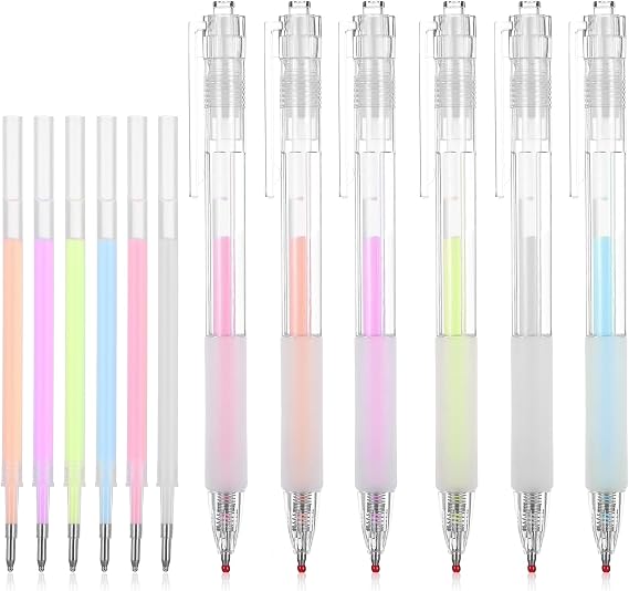 12 Pcs Quick Dry Glue Pen Fine Tip Ballpoint Roller Stick Pens