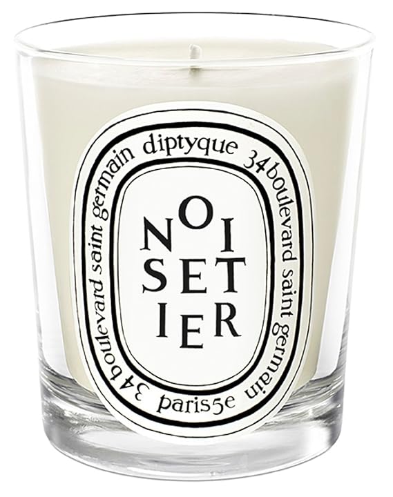 Diptyque Noisetier Scented Candle - Hazel Tree Fragrance Smell,Off-white,LARGE 190 Gram,I0091934