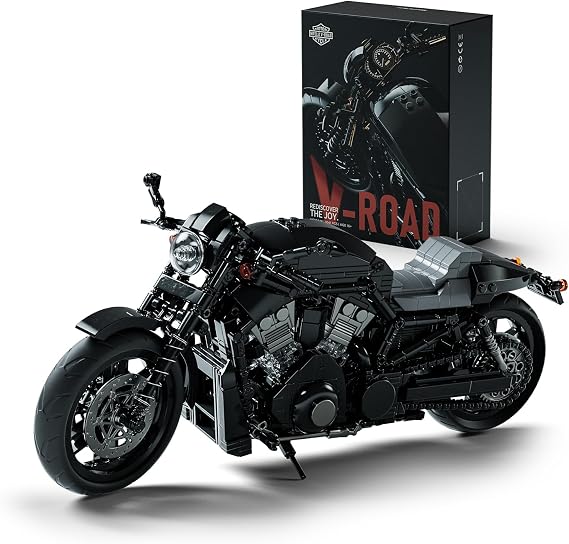 Nifeliz V-Road Motorcycle Building Set, NF10348 | Street Muscle Bike Model for Adults, Display with Realistic Details, Collectible Gift for Motorcycle Lovers, 1,041 PCS