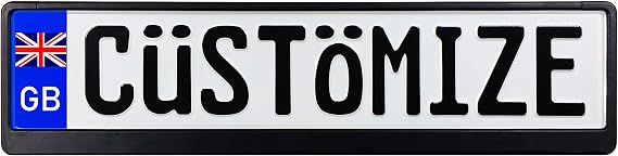 Great Britain Custom License Plate (Plate + Frame)