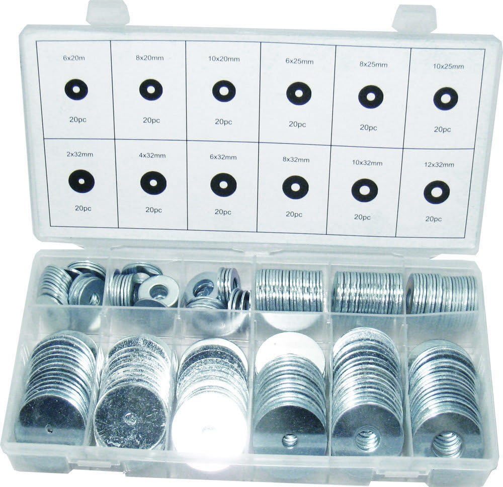 SWORDFISH 31811-240pc Large PennyFender Washer Assortment