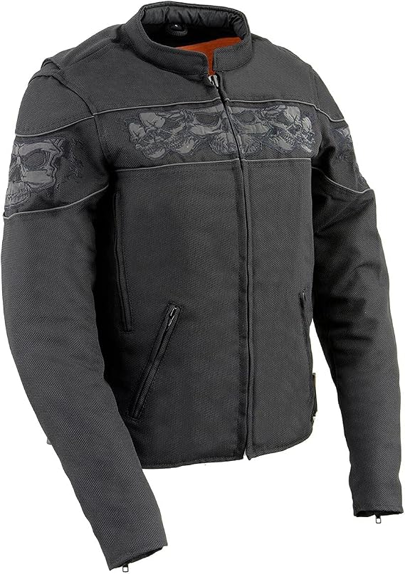 Milwaukee Leather Women's Textile Classic Crossover Motorcycle Riders Jacket - All Year Wear