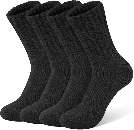 YSense Womens Thermal Wool Boot Socks for 4 Pairs