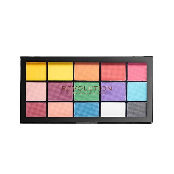 Revolution, Reloaded Marvellous Mattes Palette, 15 Shades, Highly-Pigmented Matte Shades, Vegan & Cruelty-Free | High-Pigment, Long-Lasting Shades, Vegan & Cruelty-Free, 16.5g