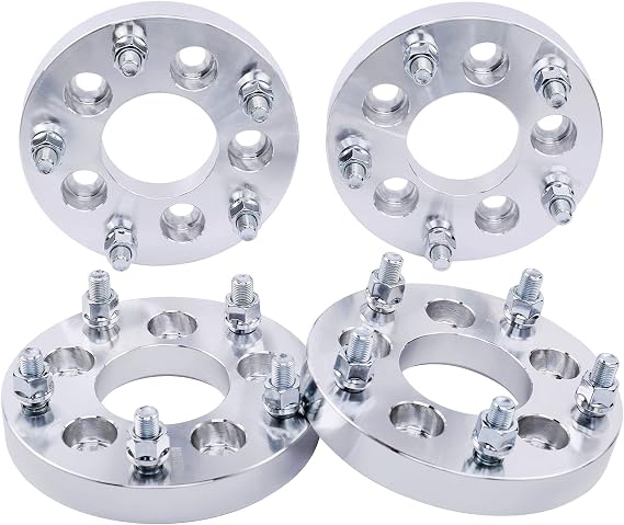 4pc 5x4.5 to 5x100 Wheel Adapters 1 Inch Thick with 12x1.5 Studs