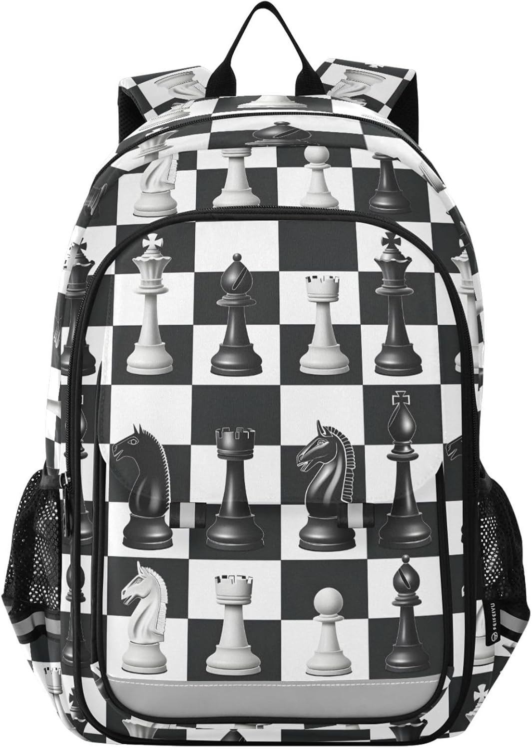 Chess Checkered Plaid Backpack for Boys Girls Kids Elementary Middle School Bag Laptop Backpack Travel Rucksack