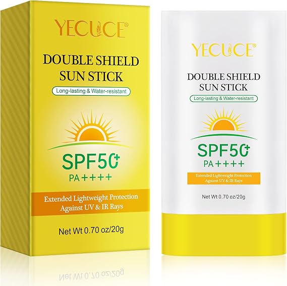 Sunscreen Stick for Face SPF50+, Invisi-Stick - Wear Under & Over Makeup - Lightweight Formula, Vegan & Cruelty-Free, Blends in Clear Sunscreen for All Skin Types