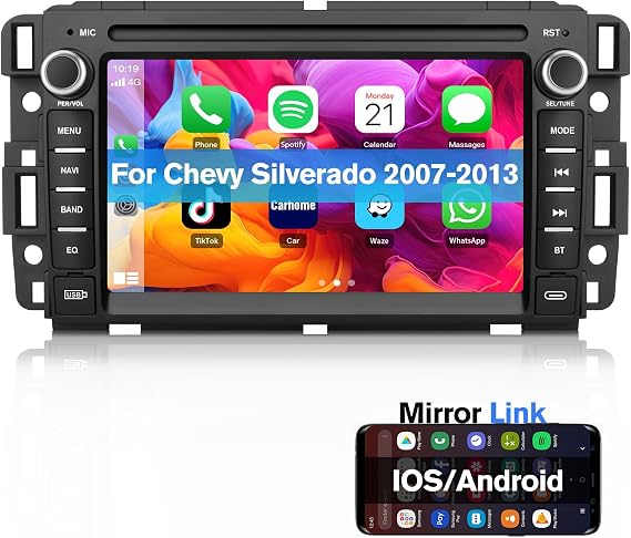 AWESAFE Android Car Stereo for Chevy Silverado GMC Sierra Yukon 2007-2013