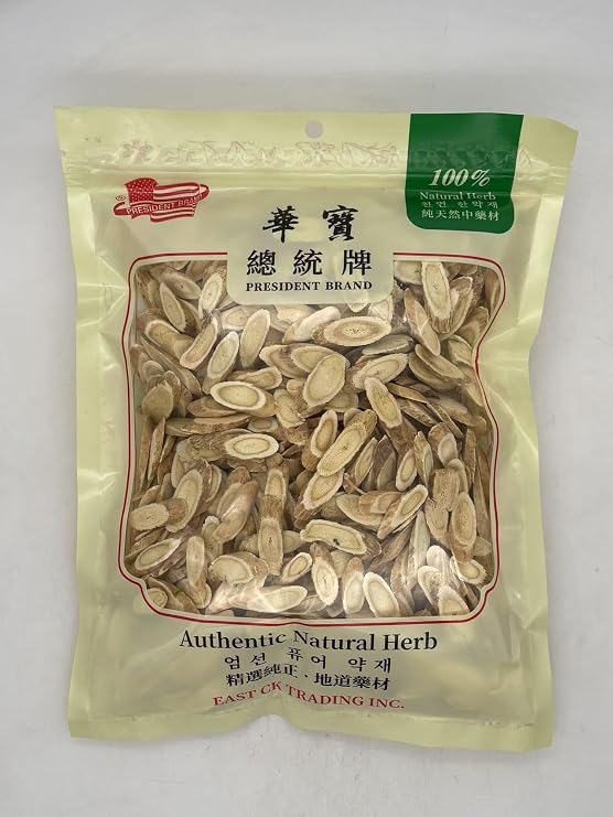 Top Grade Natural Astragalus Root Slices 16 oz Radix Astragalus Root Huang qi/Bei qi Tea - Natural Dried Herbs for Soup, Tea & TCM - Resealable Bag