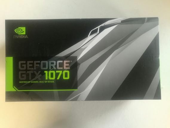 NVIDIA Newest Founders Edition GeForce GTX 1070 8GB GDDR5X DVI/HDMI/3DisplayPort PCI Express 3.0 Graphics Card (GTX1070-8G), VR Ready, 900-1G411-2520-001