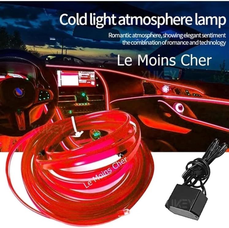Porsche Panamera Uyumlu Kırmızı 2 Metre Neon IP LED Torpido Fitili