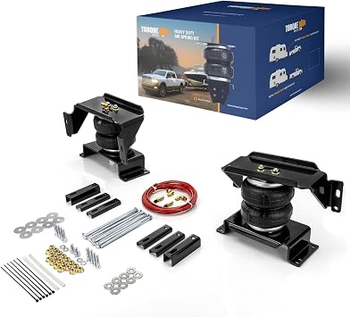 TORQUE Airbag Air Bag Suspension Kit for 2007-2026 Dodge Ram 3500 HD (Cab-Chassis only) 2WD 4WD 3500HD Rear Helper Bag Spring Towing 5000 lbs (Replaces Firestone Ride Rite 2478) (TR2478_01_)