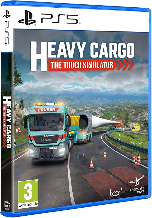 Aerosoft Heavy Cargo – The Truck Simulator (PS5) | Realistische LKW- & Schwertransport Simulation mit Open World, MAN Trucks, Remote Play & Mehrsprachig