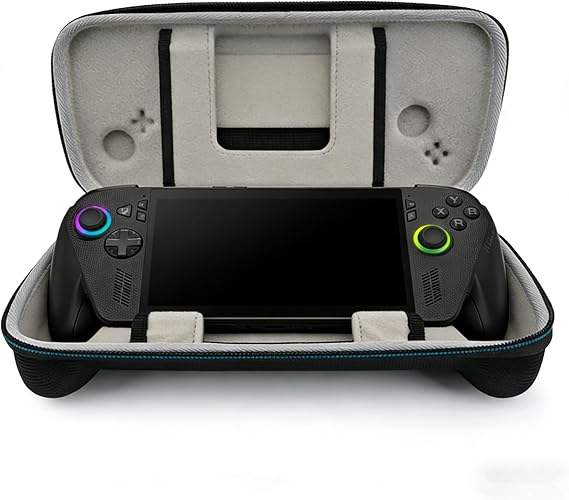 Slim Hard Shell Case Bag for ASUS ROG Xbox Ally/Ally X, Black | Ultra Slim Carrying Case, Built in Stand, for Gaming Handheld Console, Game Card Slot, Joystick Protection