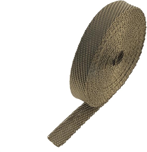 Heatshield Products 371025 1" Wide x 25' Lava Header and Exhaust Insulating Heat Wrap Roll