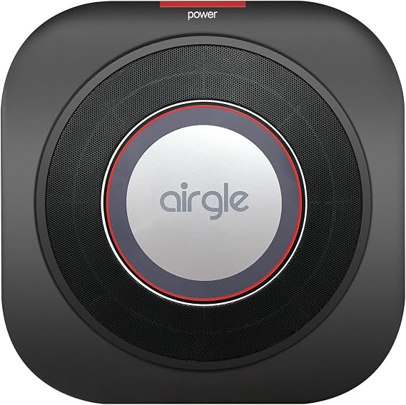 Airgle AG25 Personal Air Purifier - cHEPA Filter with H14 HEPA Technology - Removes Dust, Smoke, Odors, Allergens, Bacteria, and Viruses and VOCs - Ideal for Home, Office, Vehicle Use - USA Designed