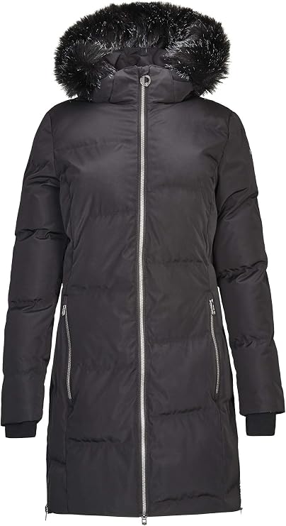 killtec Women Winter Coat Callena, Color:Black, Size:42