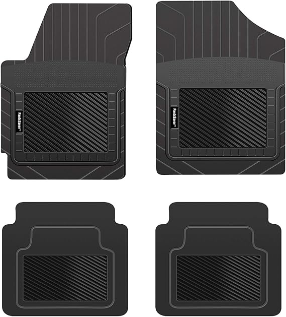 PantsSaver Custom Fit Floor Mats for Mercedes-Benz S550e 2021 All Weather Protection -4 Piece Set-High Raised Border Protection Great for Catching Spills & Easy Rinse-Car Accessories-Black