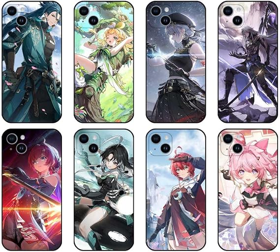 Wuthering Waves Phone Cases WuWa Merch Rover Yinlin Baizhi Calcharo Chixia Danjin Encore Jianxin Jiyan Verina Multicolor