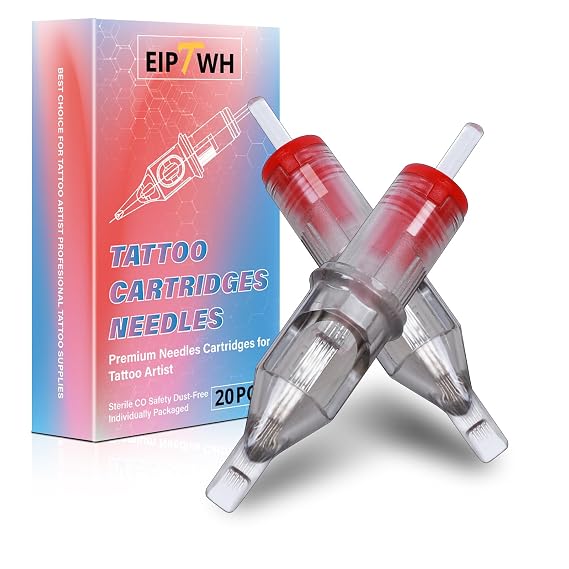 9RM Tattoo Needles Cartridges,20pcs 1209RM Round Magnum Disposables Cartridges Tattoo Needles for Cartridge Tattoo Pen Machine