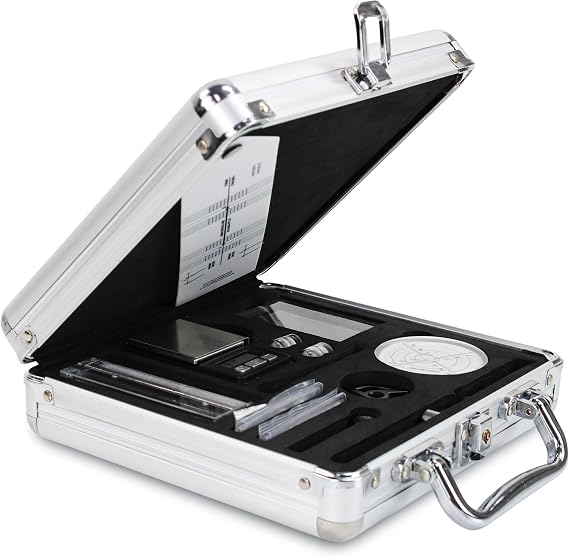 Lenco TTA-12IN1PRO Professional Turntable Care Kit | Record Anti-Static Brush | Stylus Force Scale | Cartridge Azimuth and VTA Protractor