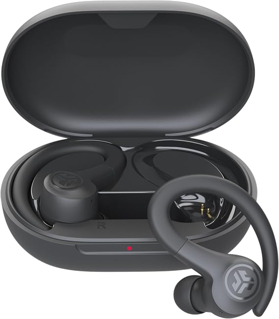 JLab Go Sport+ Wireless Workout Earbuds Featuring C3 Clear Calling, Secure Earhook Sport Design, 32+ Hour Bluetooth Playtime, and 3 EQ Sound Settings