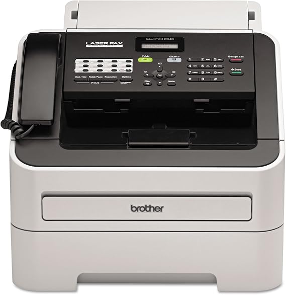 Brother BRTFAX2940 Laser Fax, 250 Sht Cap, 14 in. x 14.6 in. x 12.2 in., GYBK