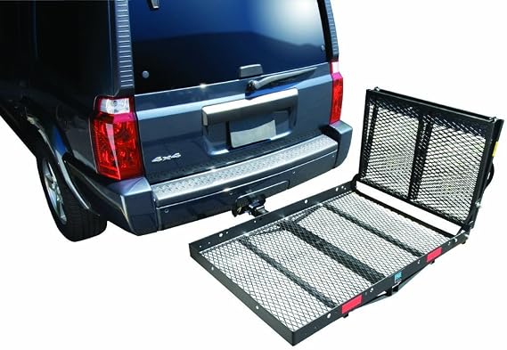 Reese Towpower 1040200 Hitch Mount Cargo Carrier Accessory, Bi-Fold Loading Ramp Attachment,Works With Cargo Carrier (#1040100) Sold Separately