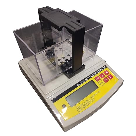 Digital Electronic Gold Density Meter Gold Purity Tester GoldPurity AnalyserGold Karat Measuring Device Densimeter Precious Metal Tester with 120g Digital ElectronicGold and Silver Testing Machine