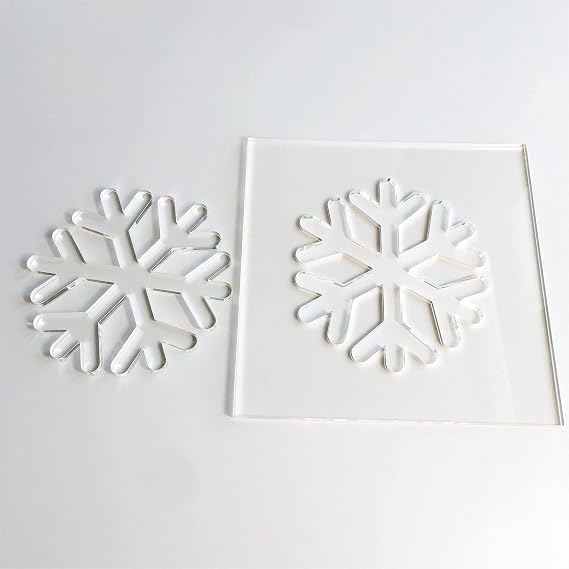 Snowflake Template, Clear Acrylic Template, Woodworking Router Template