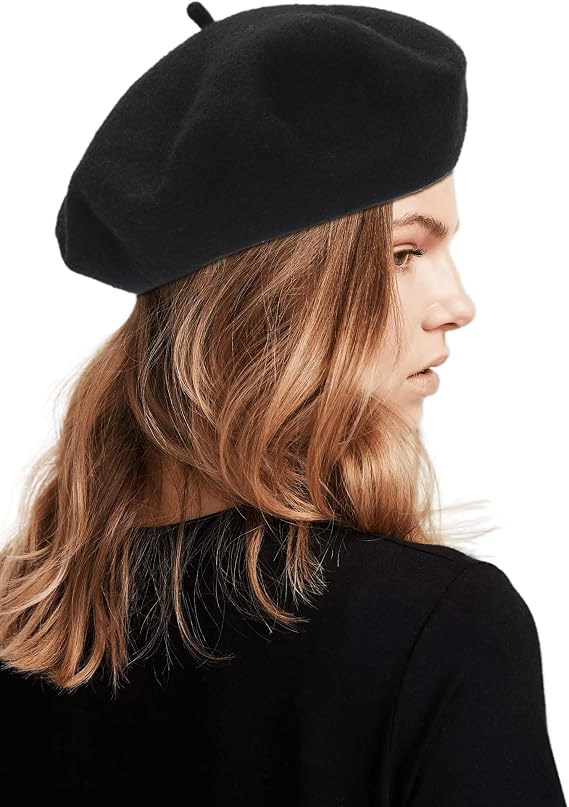 Women Wool Beret Hat, Classic French Artist Hat, Winter Warm Hat for Ladies