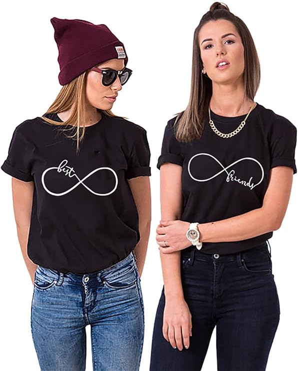 Best Friends T-Shirts for Two Cute Matching BFF Shirts BFF Tees Birthday Gift