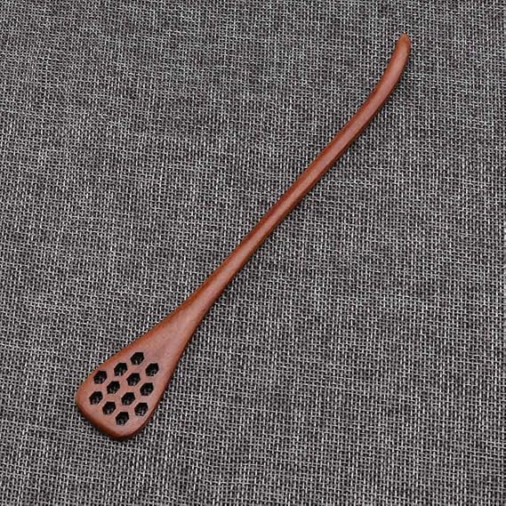generic Wooden Honey Dipper, Baking Cooking Spoon Wooden Stirrer Long Handle Honey Comb Honey Dispenser Spoon Honey Stick for Honey Jar(Brown), AM15SD0709DUS