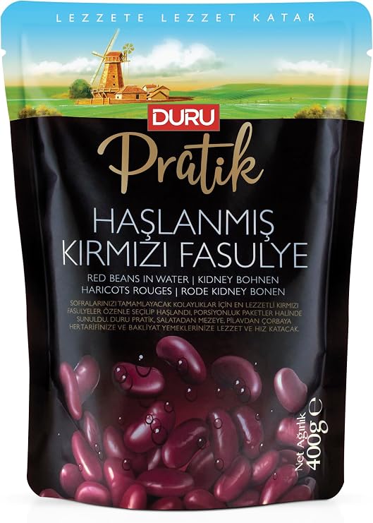 Duru Pratik Haşlanmış Kırmızı Fasulye 400 Gr