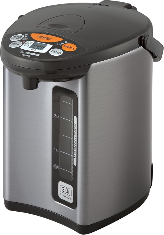 Zojirushi Micom Water Boiler and Warmer CD WCC30, 3.0l, 101 Oz (Silver)