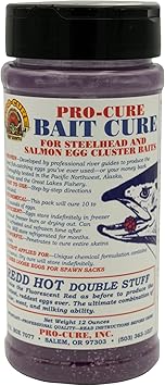 Pro-Cure Original Egg Cure, Redd Hot Double Stuff, 12 Ounce