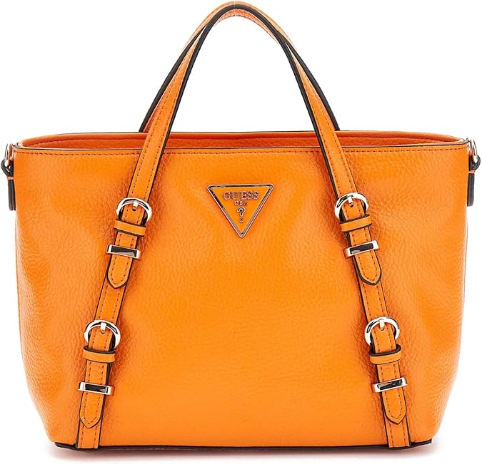 GUESS Levia Mini Satchel Tangerine, Tangerine, One size