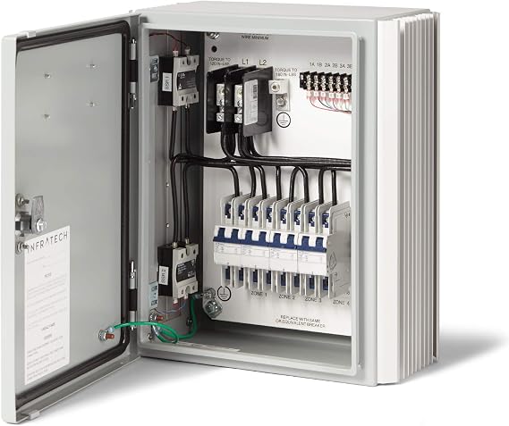 Infratech Surface Mounted Solid State Relay Panel 4 Relay, Part No. 30-4054