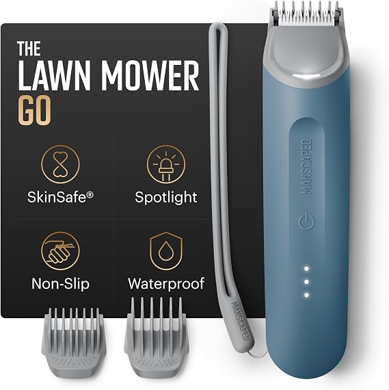 MANSCAPED The Lawn Mower Go Groin & Body Hair Trimmer (Mineral Blue)