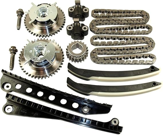 Cloyes Timing Chain Set, Single Roller, Guides/Tensioners/Tensioner Arms/Steel Gears